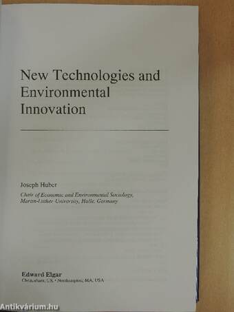 New Technologies and Environmental Innovation