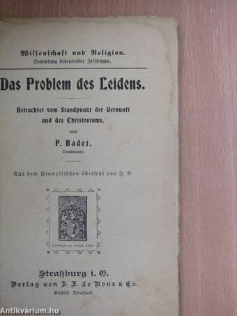 Das Problem des Leidens (gótbetűs)