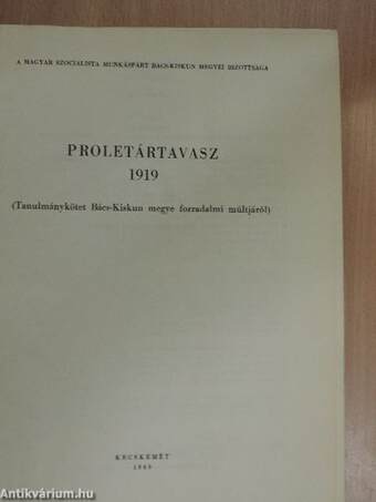 Proletártavasz 1919