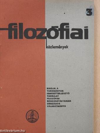 Filozófiai közlemények 1965/3.