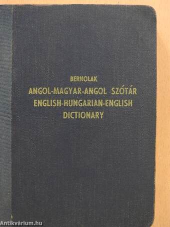 Angol-magyar-angol szótár