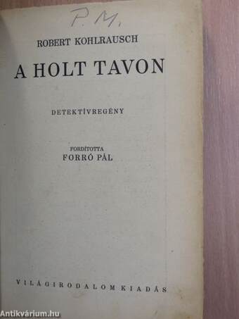 A holt tavon