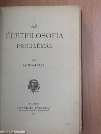 Az életfilosofia problémái