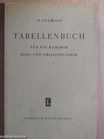 Tabellenbuch für die Keramik-, Glas- und Emailindustrie