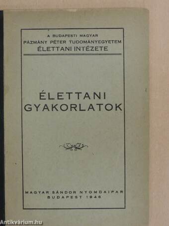 Élettani gyakorlatok