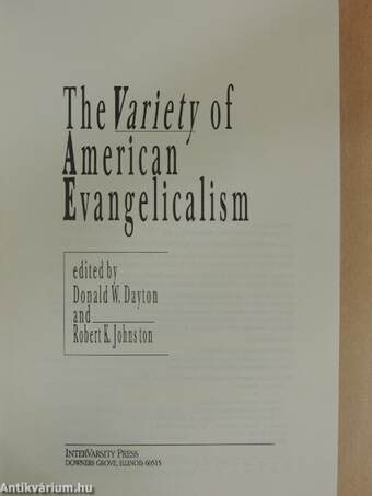 The Variety of American Evangelicalism