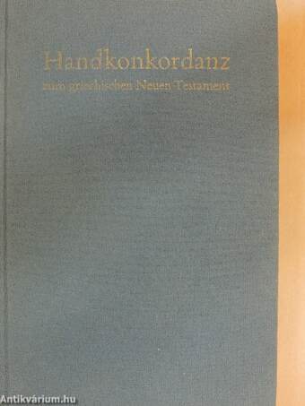 Handkonkordanz zum griechischen Neuen Testament