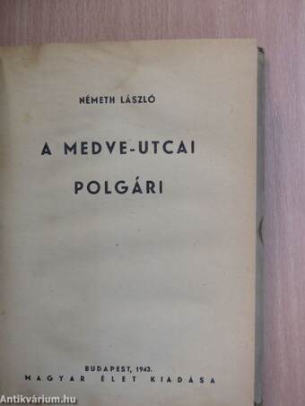 A Medve-utcai polgári