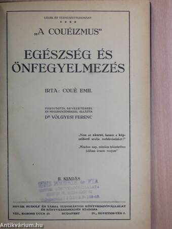 Egészség és önfegyelmezés