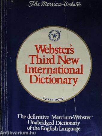 Webster's Third New International Dictionary