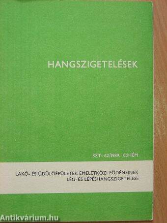 Lakó- és üdülőépületek emeletközi födémeinek lég- és lépéshangszigetelése