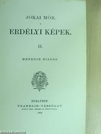 Erdélyi képek I-II.