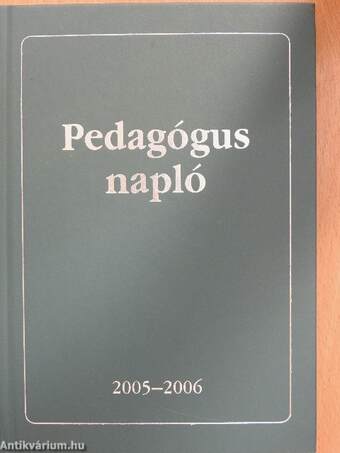 Pedagógus napló 2005-2006