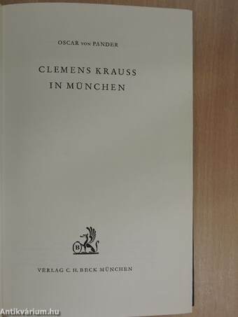 Clemens Krauss in München