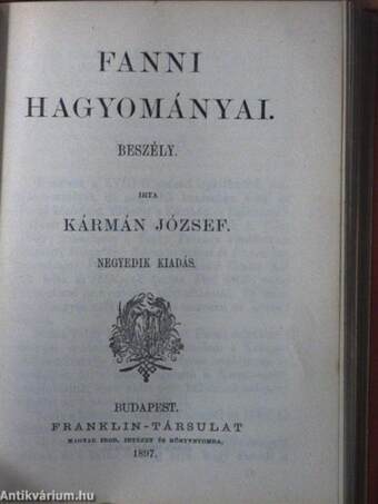 Kerényi Frigyes összes költeményei 1840-1851/A montsabreyi kastély/Fanni hagyományai/Előkelő világ