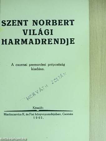 Szent Norbert világi harmadrendje