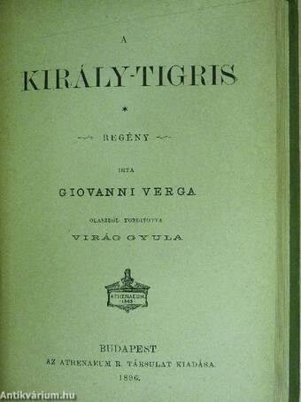 Éva/A király-tigris