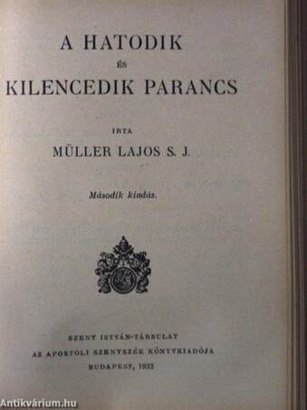 Az első parancs/A második parancs/A harmadik parancs/A negyedik parancs/Az ötödik parancs/A hatodik és kilencedik parancs/A hetedik és tizedik parancs/A nyolcadik parancs