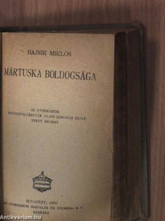 A tizmilliós Kleopátra/Ámor és a halálfej/Mari néni/A serpolette/Elbeszélések/Mártuska boldogsága/Naiv emlékiratok/A szép Kamilla macskája