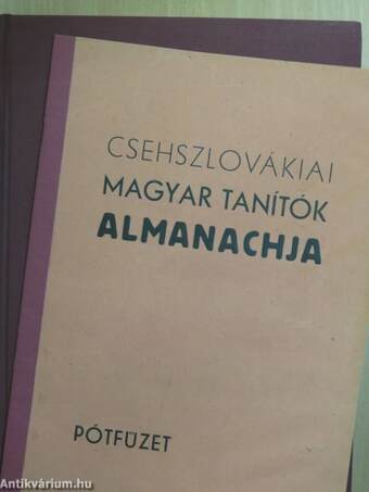 A csehszlovákiai magyar tanítók almanachja 1918-1933