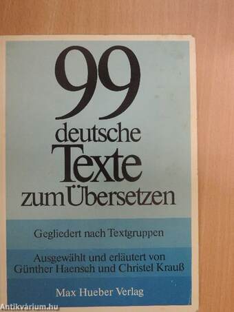 99 deutsche Texte zum Übersetzen