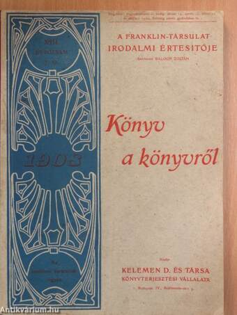 A Franklin-Társulat Irodalmi Értesítője 1908/7.