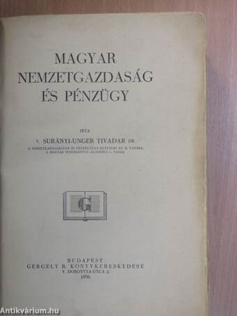 Magyar nemzetgazdaság és pénzügy