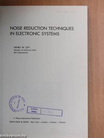 Noise reduction techniques in electronic systems