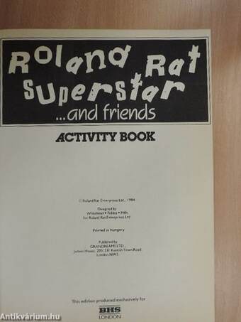 Roland Rat Superstar ...and friends - Activity Book