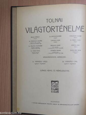 Tolnai Világtörténelme - Az ókor története I. (töredék)