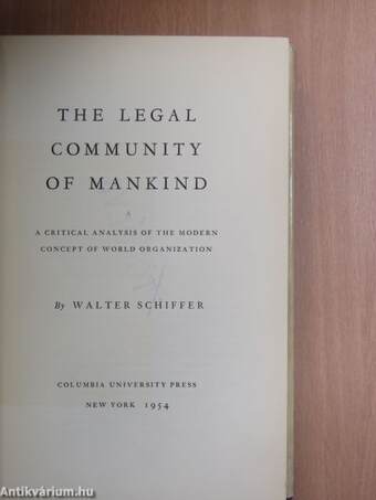 The legal community of mankind