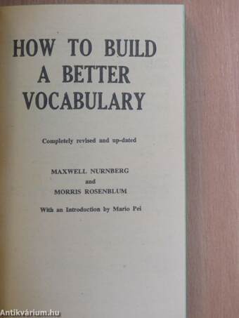 How to build a better vocabulary