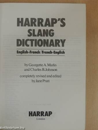 Harrap's slang dictionary