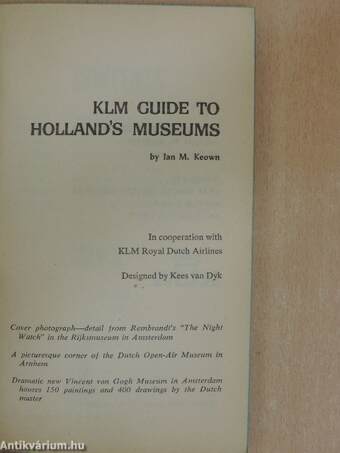 Klm guide to holland's museums