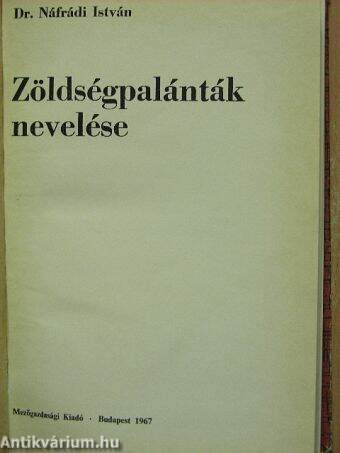 Zöldségpalánták nevelése