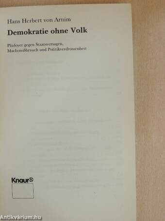 Demokratie ohne Volk