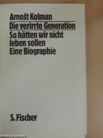 Die verirrte Generation