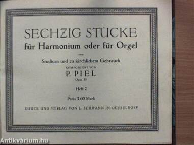 Sechzig stücke für Harmonium oder für Orgel 1-2.