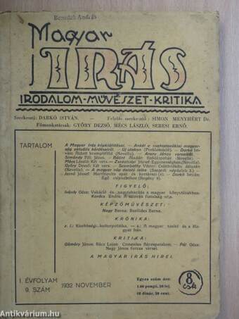 Magyar Irás 1932. november