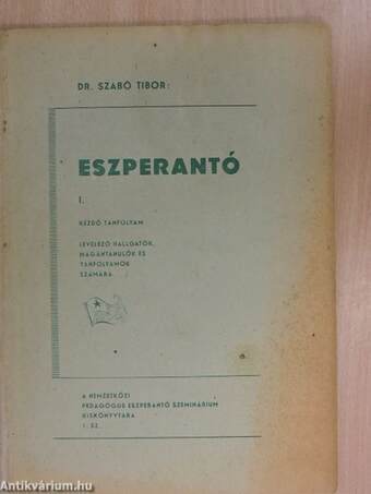 Eszperantó I.