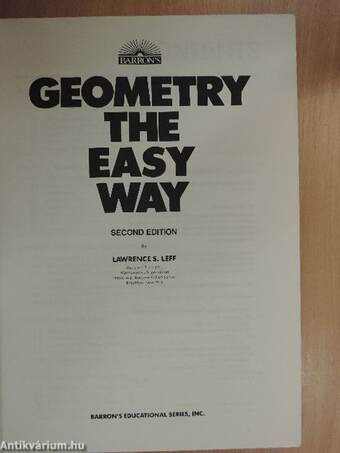 Geometry The Easy Way