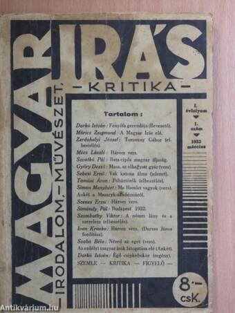 Magyar Irás 1932. március