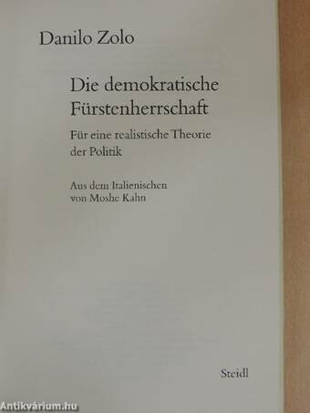 Die demokratische Fürstenherrschaft