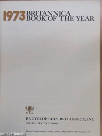 Britannica Book of the Year 1973