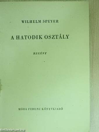 A hatodik osztály