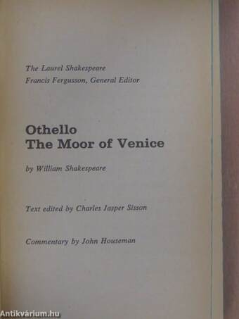 Othello, The Moor of Venice