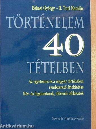 Történelem 40 tételben