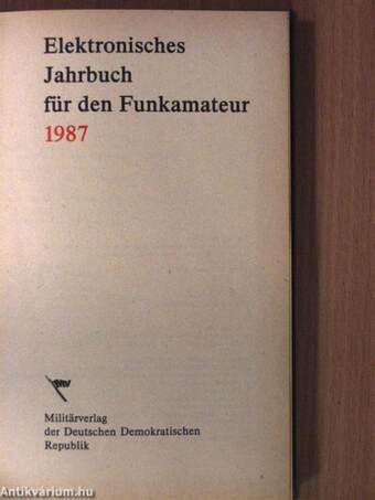 Elektronisches Jahrbuch für den Funkamateur 1987