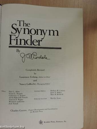 The Synonym Finder