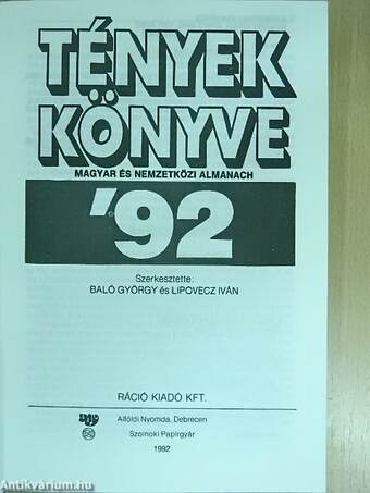 Tények könyve '92